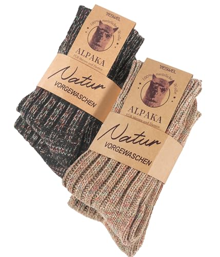 YESWEL Alpaka-Socken im Mehrpack